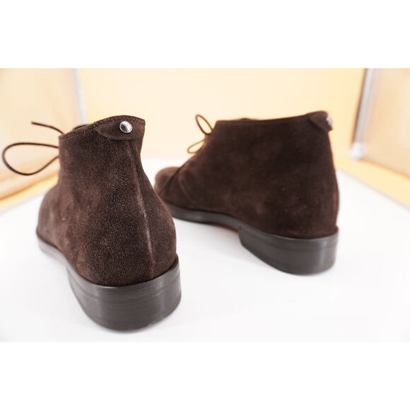 Canali Dark Brown Suede Chukka Hiking Boots Size 9 New Lace Up $645 Ankle main image 4
